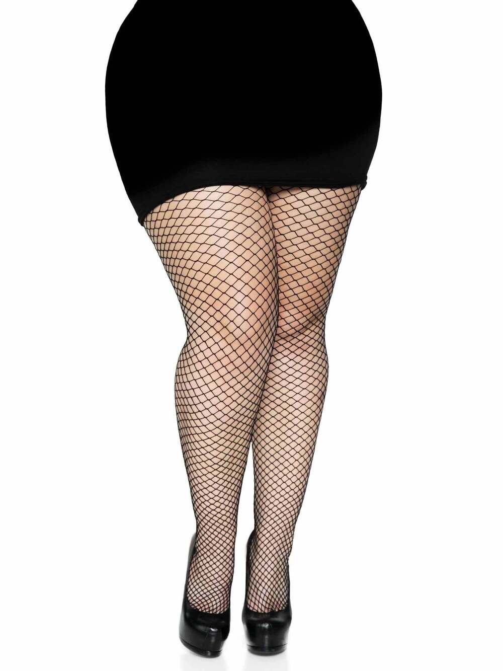 Leg Avenue - Gaia Spandex Net Industrial Tights - BLACK